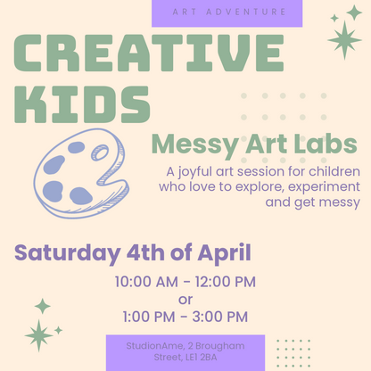 Messy Art Lab Kids Workshop | 4th April